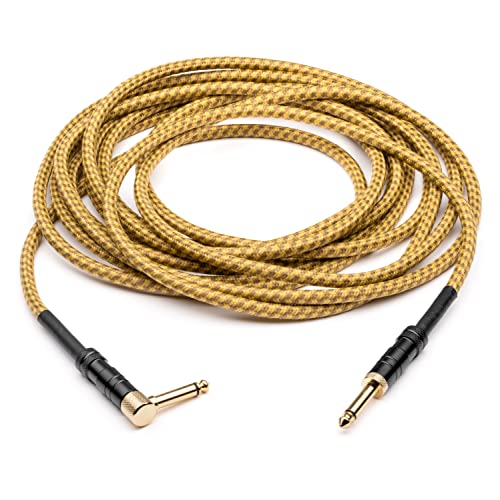 Gig Snake GC-YELLOW20A Guitar Cable 20 Ft - 1/4 Inch Right Angle Yellow Instrument Cable thumb #2