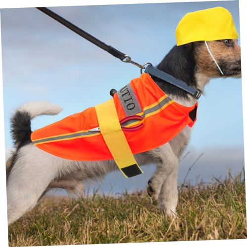 Disfraz para perro LIOOBO poliéster tamaño L naranja miniatura 5