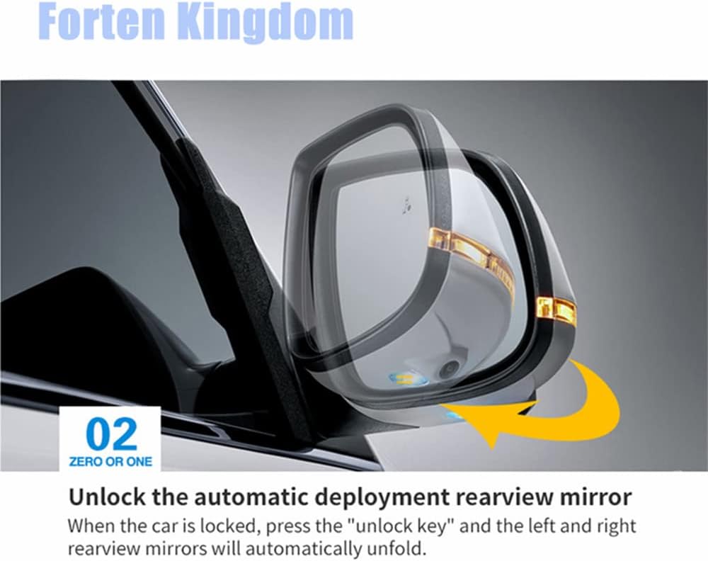 Automatic Power Folding Side Mirrors Kit for Lexus GX460 2010-2015 - Direct Fit Upgrade Module Accessories - OBD Plug and Play