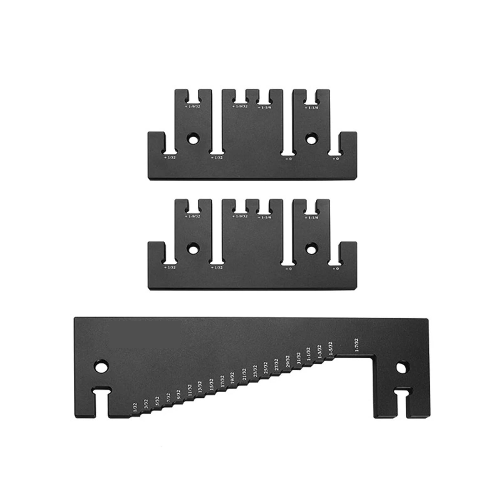 CVFRDD Gauge Block Set Depth Gauge for TableSaw Aluminum Alloy Height Measuring Tool Measurement Ruler(Imperial)