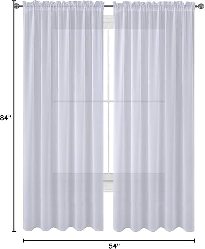 Miniatura 2 de Decotex, 2 piezas de cortinas muy elegantes de un solo color, completamente cosidas