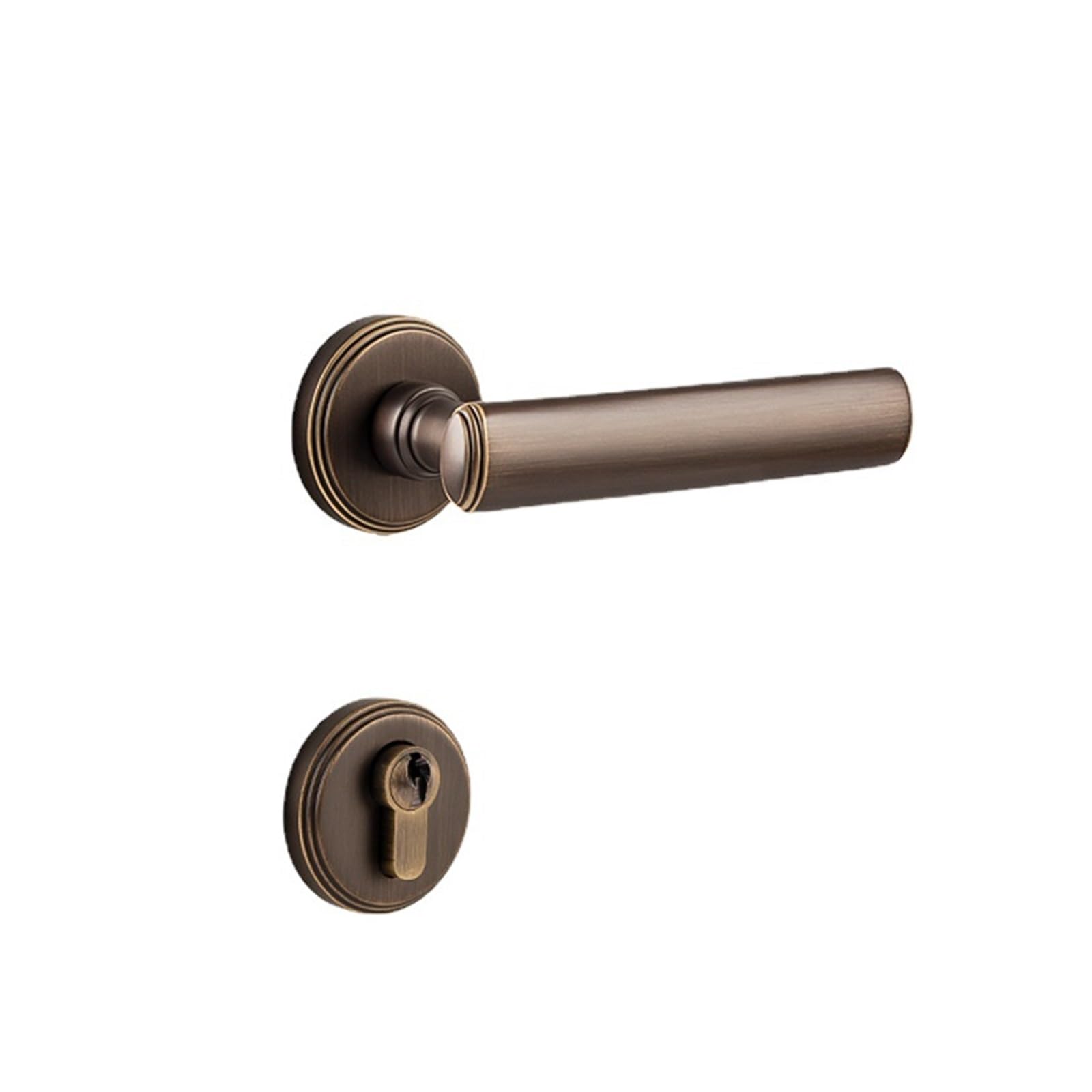 Kfvmvtdw One Color Pure Copper Door Lock For Bedroom Silent
