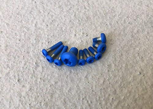 Flat Blue Torx Screw Set For Benchmade Griptilian Scale Pivot & Clip 550 551 553