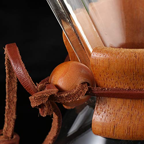 Cafeteira Hemoton para servir sobre cafeteira de vidro, jarro de vidro com coador manual de café 400