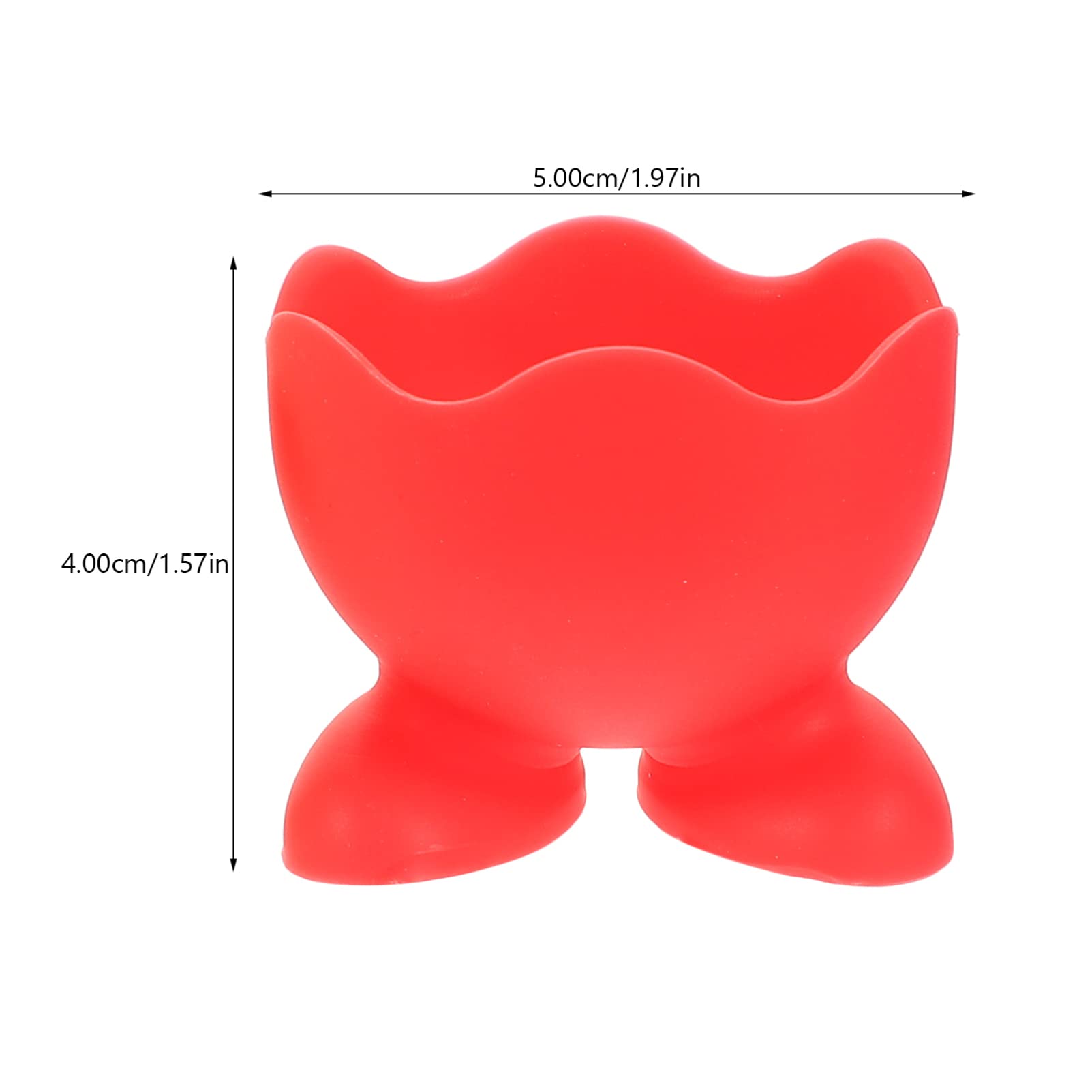 PRETYZOOM 12Pcs Silicone Egg Holders Mixed Color Egg Cup Holder for Home Storage and Easter Decorations for Boiled Eggs and Table Displays