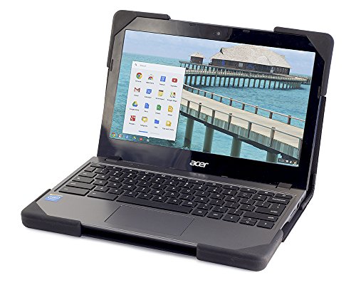 Devicewear Book Cover 11” ACER C720/C740 Chromebook Case Rugged Protection, Shock Absorbing Cover, Tough Silicone Corners.