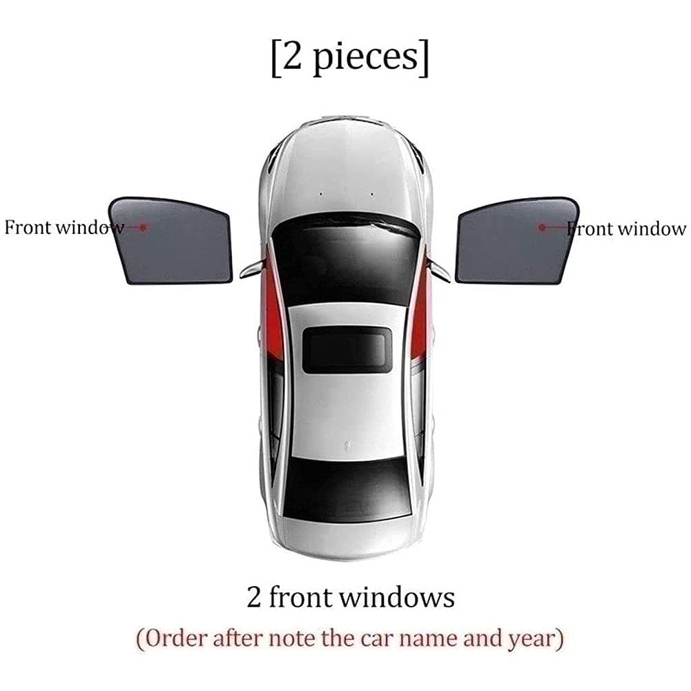 Pare-Soleil Voiture pour ArrièRe Vitres LatéRales pour Renault Kadjar 2015-2019, Pare Soleil MagnéTique Soleil Protection Anti-éBlouissement Parsoleil Bloquer Les Rayons UV