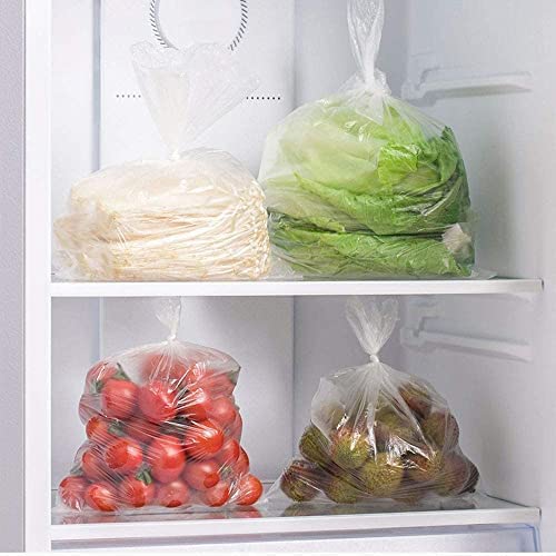 Efforias Polythene Bags On A Roll Fruit Vegetable Clear Plastic Butchers Counter Bags Polythene