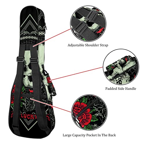 Xingruyun Sac Ukulélé Crâne Fantaisie Étui Pour Ukulélé 23 Pouces Pour Tenor Soprano Concert Étanche Housse Pour Ukulélé - Les Beatles, Paul McCartney, John Lennon, RIngo Starr, George Harrison Xingruyun Sac Ukulélé Crâne Fantaisie Étui Pour Ukulélé 23 Pouces Pour Tenor Soprano Concert Étanche Housse Pour Ukulélé – Image 4