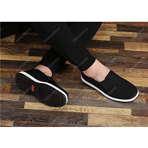Chinese Traditional Old Beijing Shoes, Unisex Martial Art Kung Fu Tai Chi Rubber Sole Shoes, Canvas Shoes3