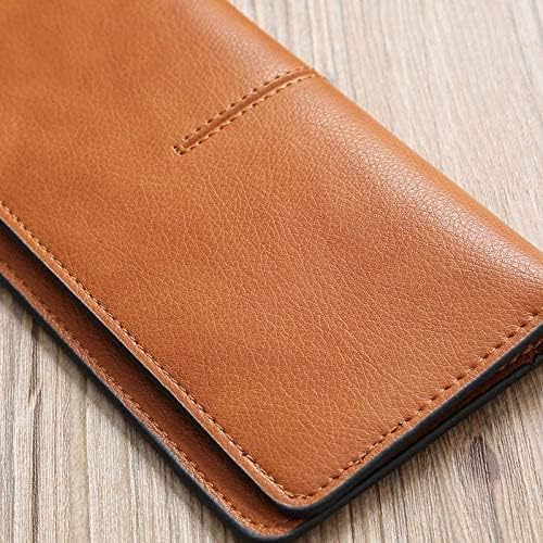 Leather Wallet Large Capacity Long Slim Purse Clutch Fashion Coin Pouch Vintage Thin Design for Girls Ladies Wallets, Bn, 9.5x19cm2