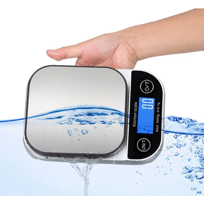Waterproof Household Kitchen Scale Baking Electronic Portable Balance Stainless Steel image 3