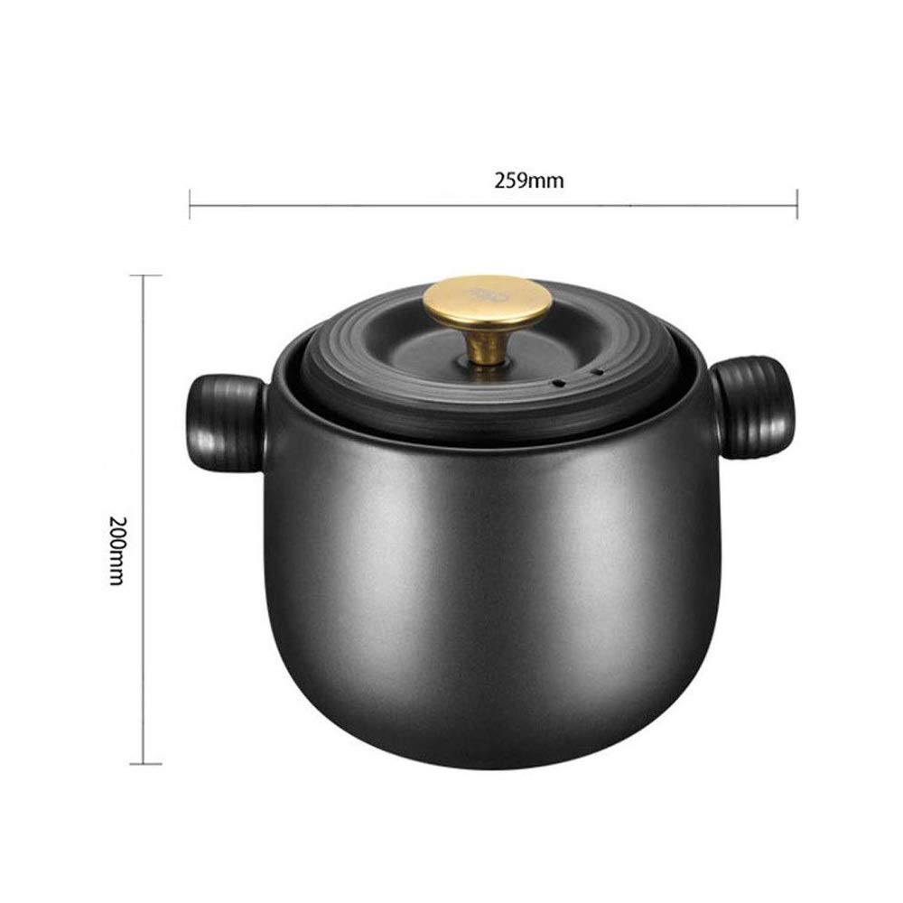 Pentola Fatta A Mano in Terracotta Disegni Tradizionali Assortiti Casseruola Fornello A Gas Domestico Barattoli Resistenti alle Alte Temperature Zuppa Salutare Ideale per Cucinare Fagioli,