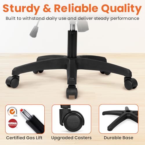 Image of NEO CHAIR Office Desk Chair Gaming Computer High Back Support Mesh Comfy Seat with Adjustable Ergonomic Headrest Lumbar Rolling Flip-up Armrests and Wheels (Black)