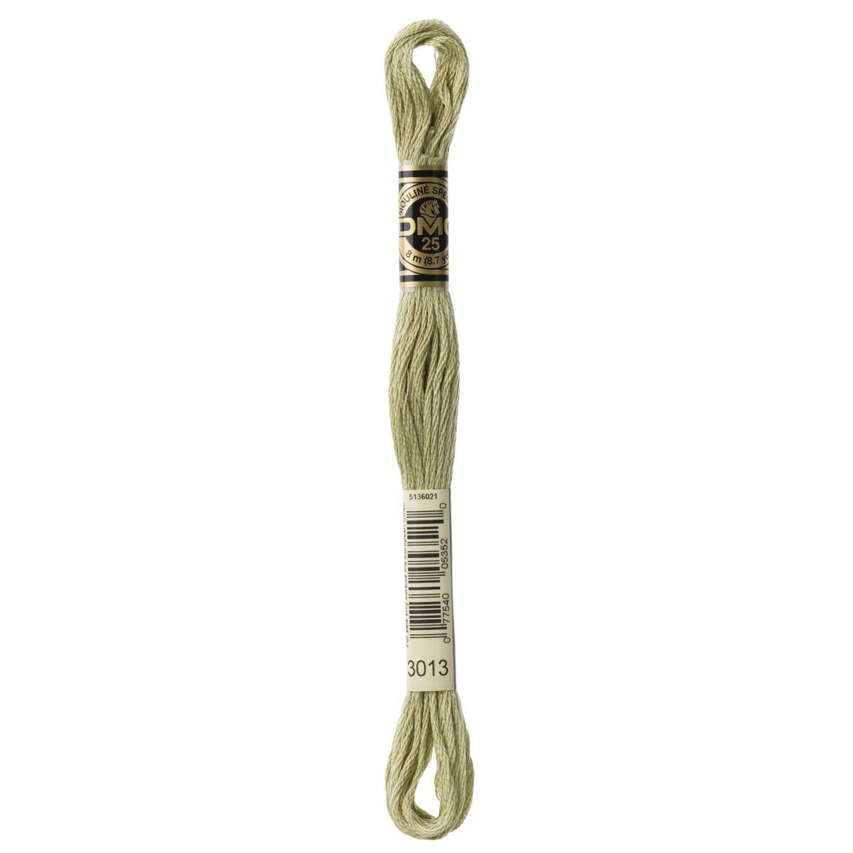 DMC Embroidery Floss Mouline Stranded Cotton Thread for Hand Embroidery and Sewing - Colour No: 3013-12 x 8m Skeins โ image 1