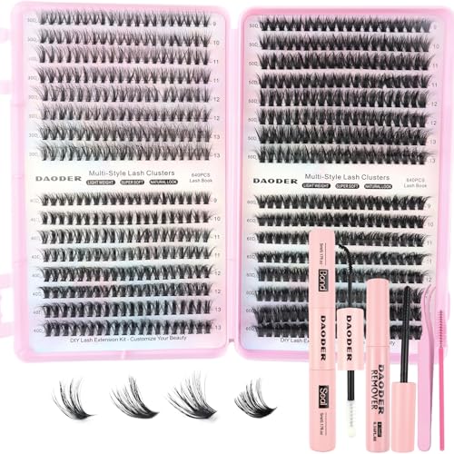 DAODER Lash Clusters Kit 640Pcs
