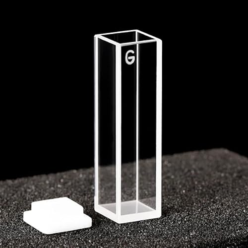 蓋付き4.5mlガラス蛍光セル1個(10mm)(Round bottom style)