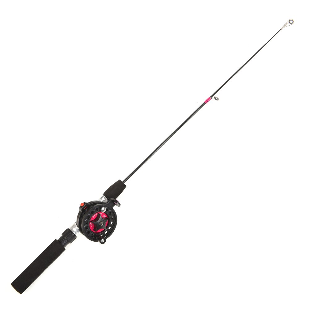 GenericKTM® EVA, FRP & Metal Telescoping Ice Fishing Rod Set Mini Pole Winter Ultra-Light Ice Fishing Reel Set Fishing Tackle Tool