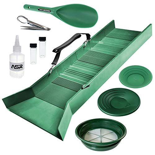 ASR Outdoor Sluice Box Gold Prospecting Kit Classifier 10pc Set