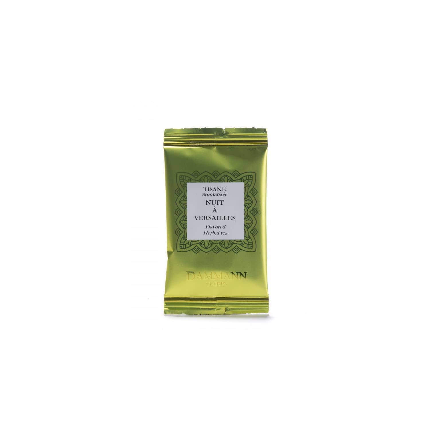 Dammann Frères® | Tisana Verbena Rosa e Tiglio | Infuso Notte a Versailles - 2 x 24 Filtri | Infuso Erbe e Petali Bergamotto Violetta e Kiwi | Tisana Fruttata Senza Caffeina