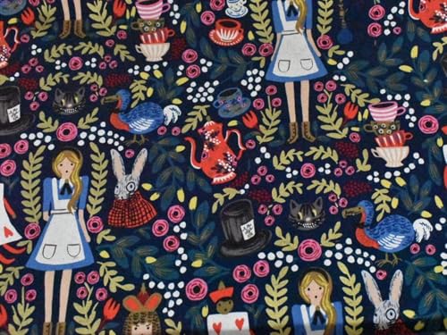 Wonderland Quilting Fabric - Whimsical Design - Alice...