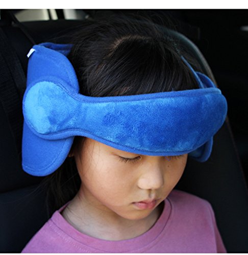 Soporte para Cabeza en Asiento de Coche para Bebé Azul miniatura 2