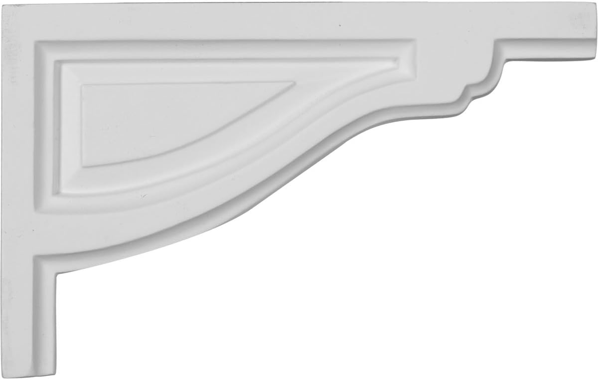 Ekena Millwork SB08X05TR-R-CASE-6 Small Traditional, Right (6-Pack) Stair Brackets, 8"W x 5"H x 1/2"D, Primed