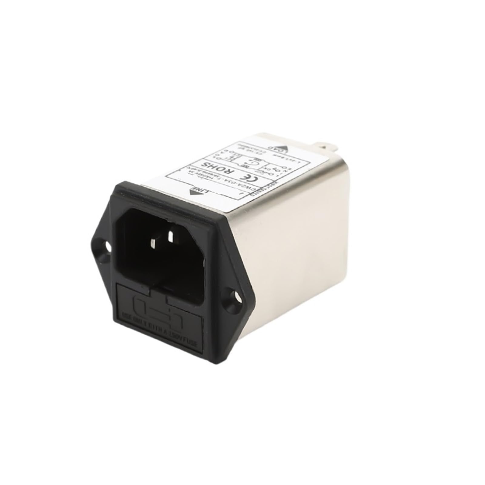 Filtro de potencia monofásico CW2A-3A-T antiinterferencias con toma de corriente CA 220V