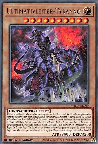 Ultimativleiter-Tyranno (V.1) WISU-DE009 Rare Deutsch Boosterfrisch 1. Auflage - Wild Survivors - mit ReCollectibles-Versandschutz - für Yu-Gi-Oh!