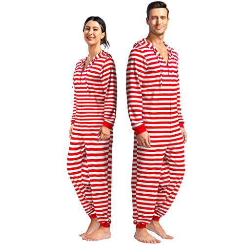 Kranchungel Matching Pajamas for Couples Adult Onesie Pajamas Women Long Sleeve Sleepwear Zipper Jumpsuit Onesies for Women2