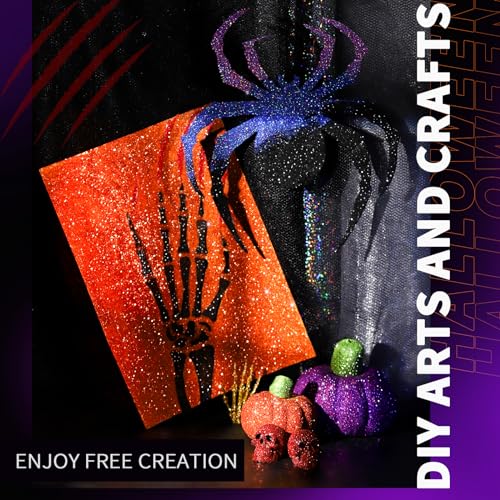 LEOBRO Glitter, 32 Colors Fine Glitter for Crafts, Resin, Body Hair Face Nail, DIY Party Decorations, Arts and Crafts