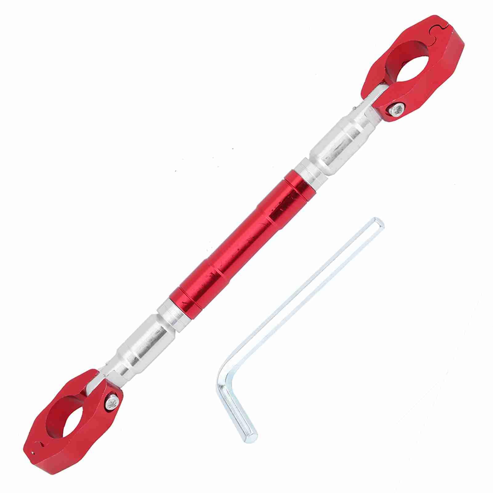 Manillar de equilibrio de motocicleta universal ajustable barra roja 8