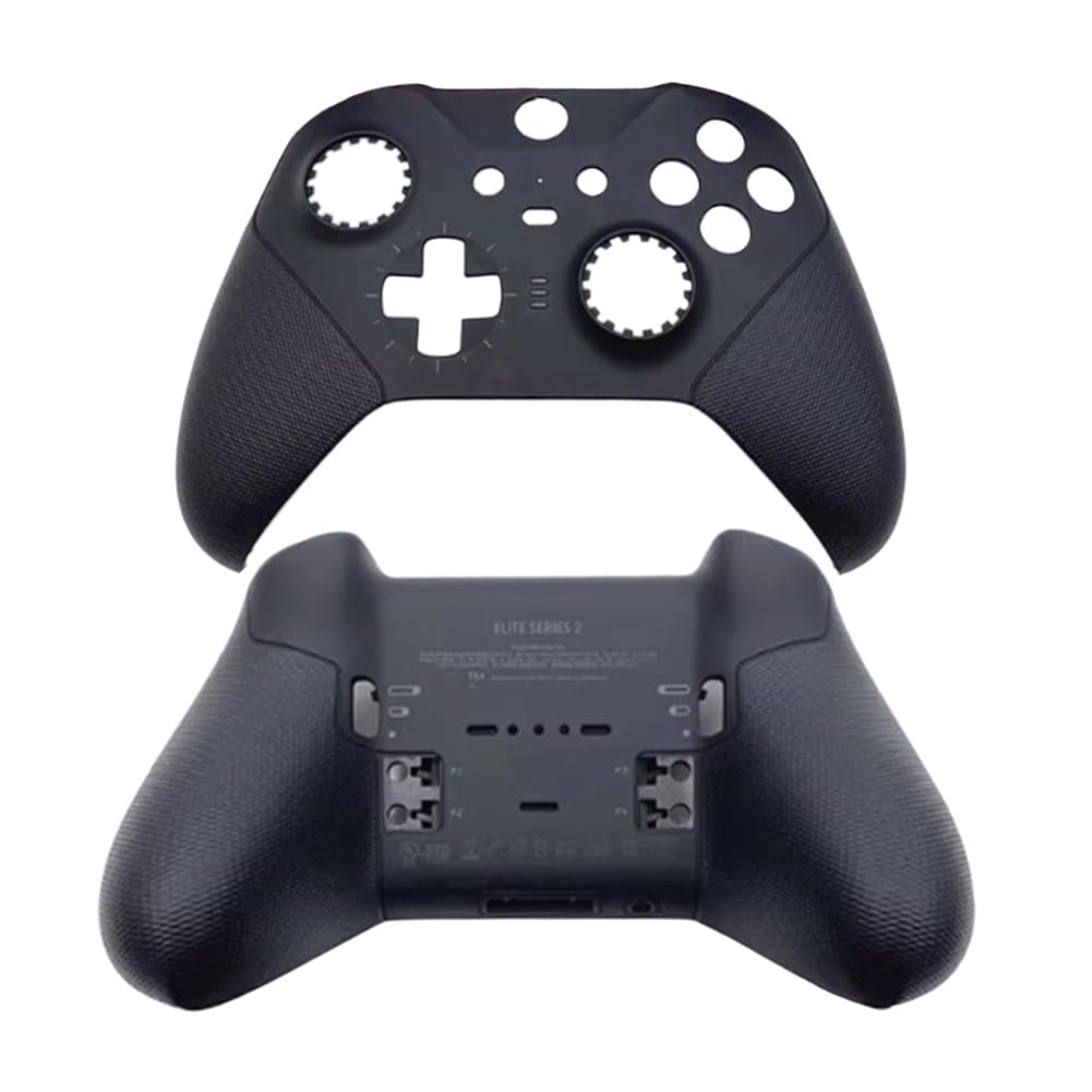 Meijunter Custodia di Ricambio, Guscio Anteriore Posteriore Coperchio della Custodia Frontalino Compatibile con Xbox Elite Series 2 Controller Wireless - Nero