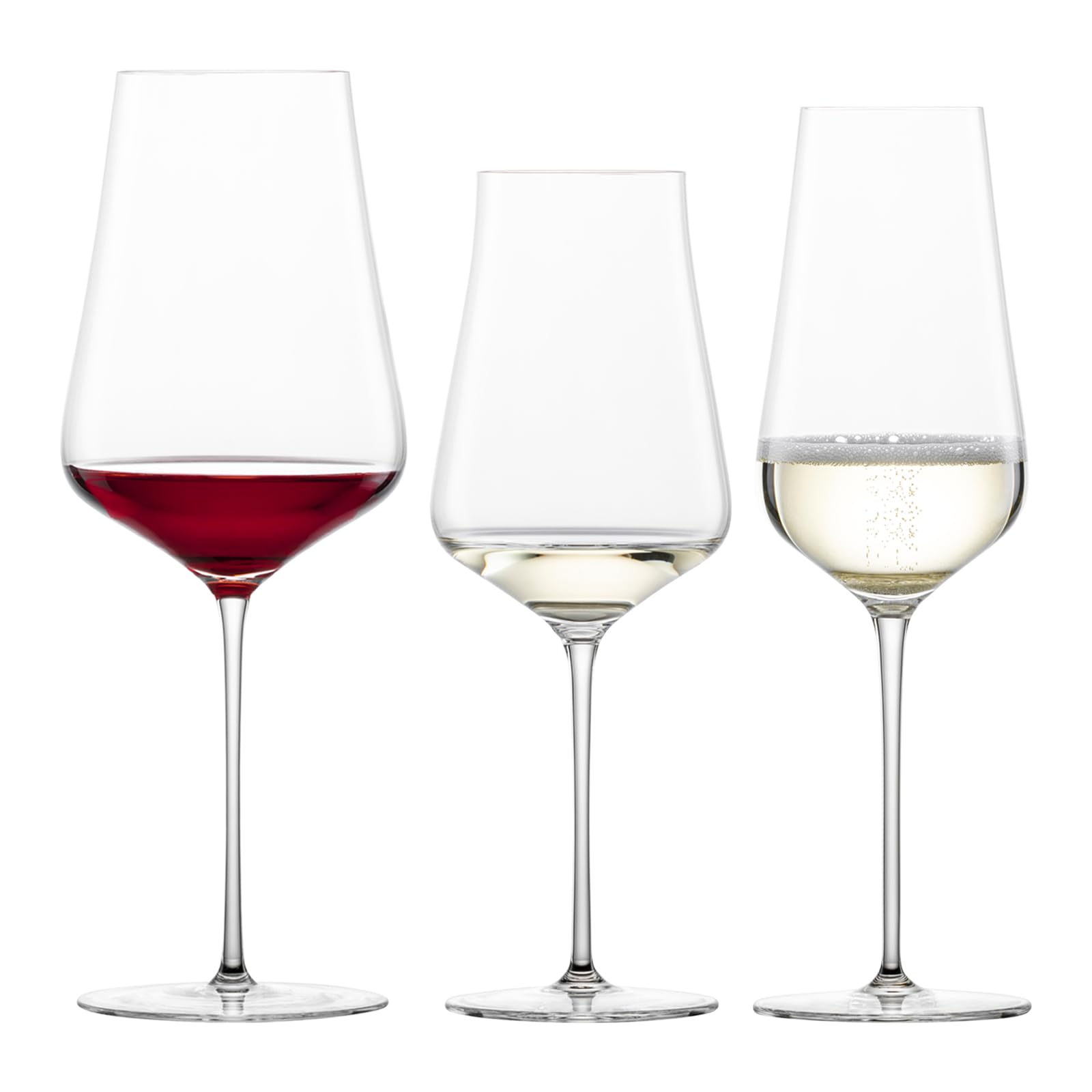Zwiesel Glas Wein- und Champagnergläser Duo (6-er Set), hand- und maschinengefertigte Weingläser für Rotwein, Weißwein und Champagner, spülmaschinenfeste Tritan-Kristallgläser