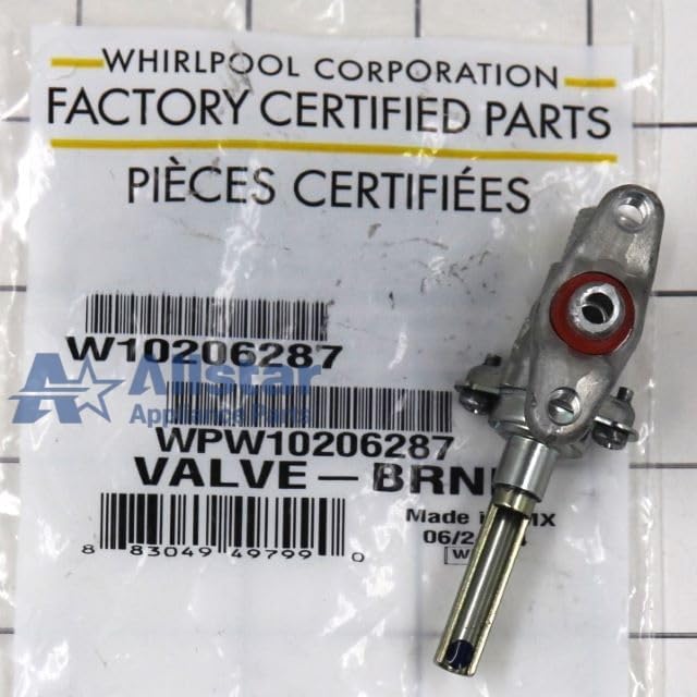 WPW10206287 Range Surface Burner Valve