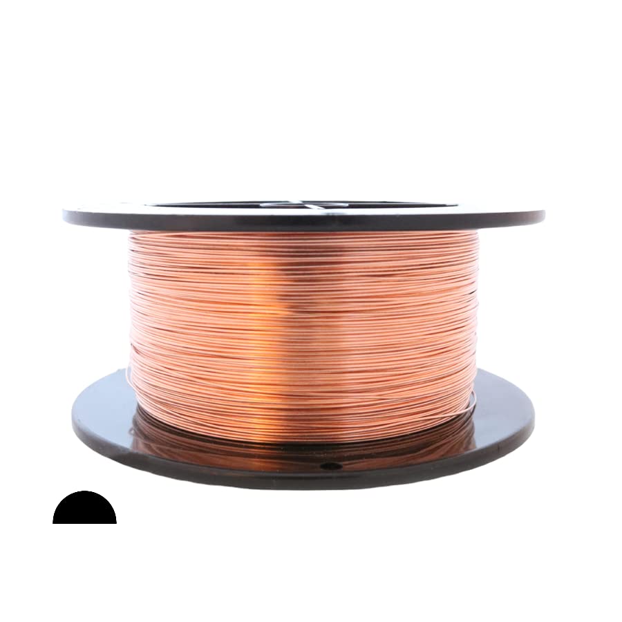 CRAFT WIRE 22 Gauge, 99.9% Pure Copper Half Round, Dead Soft, CDA #110-1LB(1171FT)