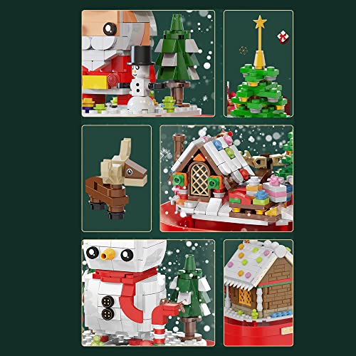 Majoma The Christmas Music Box Baustein Kreativserie Christmas Scene Spieluhr Bausatz Kompatibel Mit Lego-Technologie – Bild 8