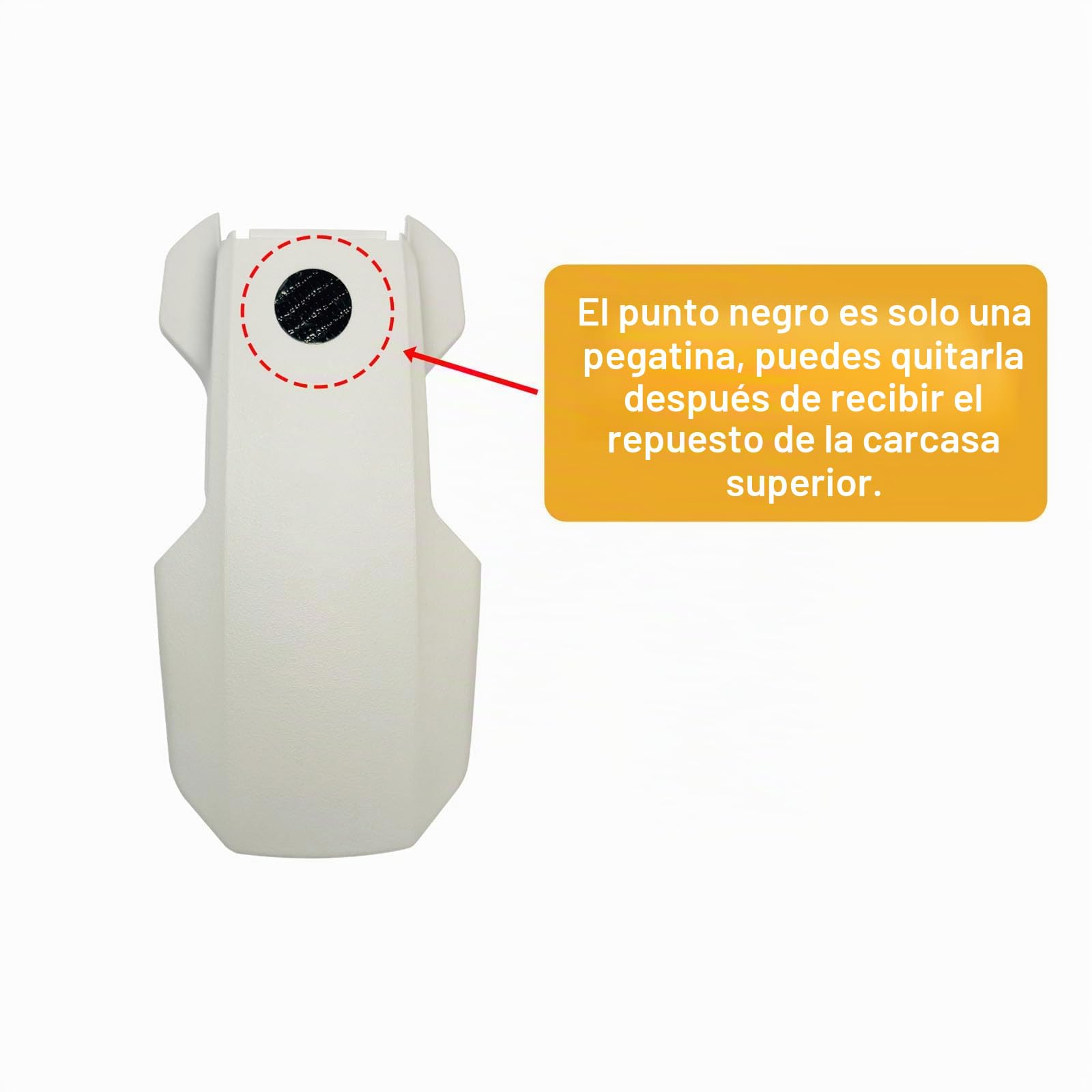Carcasa superior de repuesto compatible con DJI Mini 4k/Mini 2/2 SE, piezas de reparación de la carcasa superior, accesorios de repuesto para la carcasa superior del dron