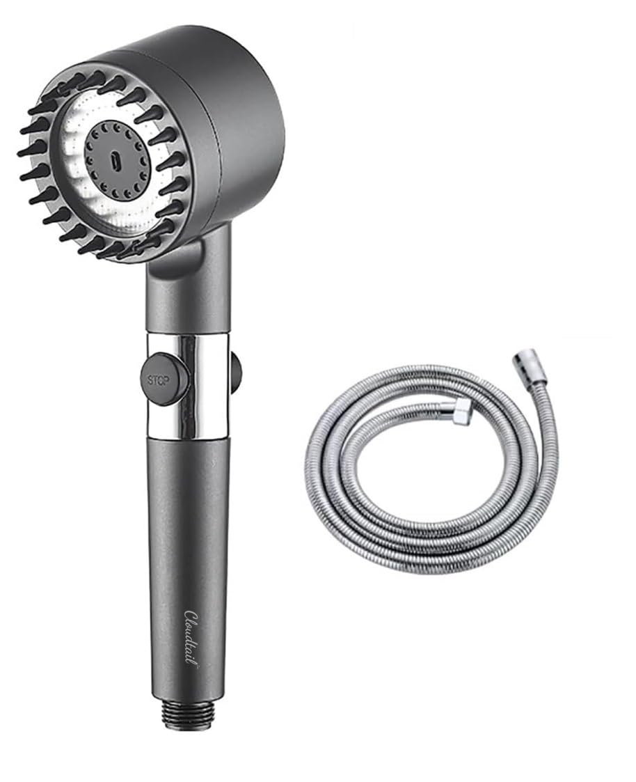 Cloudtail® Handheld|Hand Shower|Faucet|Nexa 4In1|Designer|High Pressure|1Mtr Ss Tube|Hose|Pipe|Wall Mount Hook|Ideal For: Kitchen|Sink|Bathroom|Wash Basin|Material: Abs|Color: Black|Set Of 1 (B0CPVN45ZW) Amazon Price History, Amazon Price Tracker