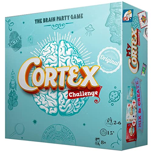 Zygomatic | Cortex Challenge | Desfia o seu cérebro com este divertido jogo de cartas! | A partir de 8 anos | 2 a 6 jogadores | 15 minutos por partida, multilinguagem (inclui espanhol)