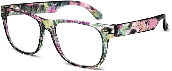 OWL Kids Clear Lens Glasses UV Protection for Children, Colorful Frames Fun Pretend Play Eyewear Non Prescription