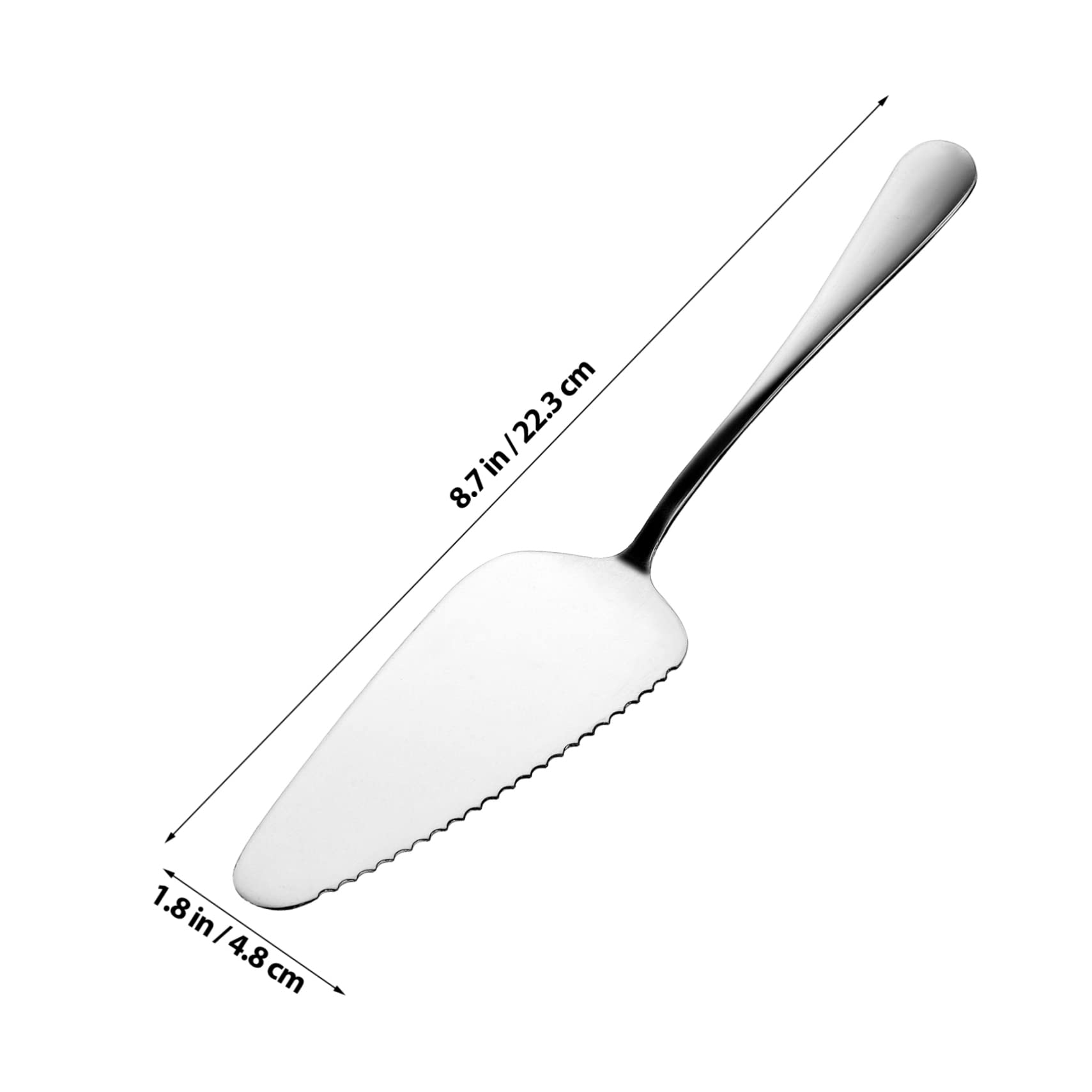 MOLUCKFU 2pcs Cake Spatula Party Griddle Infuser Turner Spatula Cheese Cake Wedding Cake Serving Tool Pizza Roulette Pancake Shovel Dish Pie Cakes Wedding Cake Server Stainless Steel