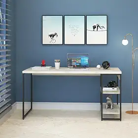 Compace Desing, Escrivaninha com Estante Baixa 2 Prateleiras 1,50m Dynamica