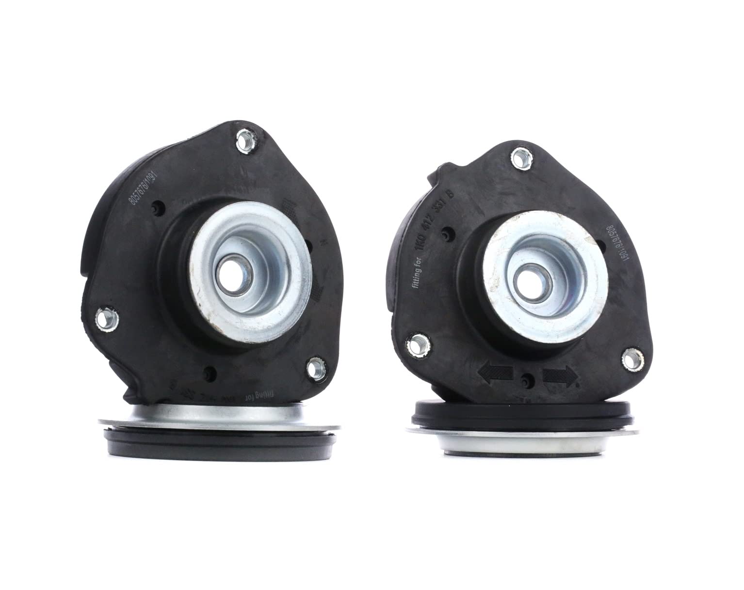 RIDEX 1180S0163 Jeu Coupelle d'amortisseur Avant Gauche Avant Droite avec roulement Compatible avec VW Golf 5 3/5 portes 1K1