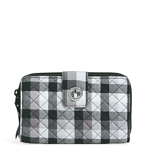 Image of Cotton Turnlock Wallet With Rfid Protection