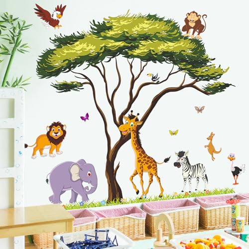 Vinilos Decorativos de Animales Safari 10 Hojas 12x18 in miniatura 6