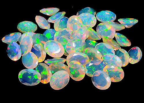 Multi fire opal éthiopienne naturelle le cadeau idéal pour créateurs passionnés