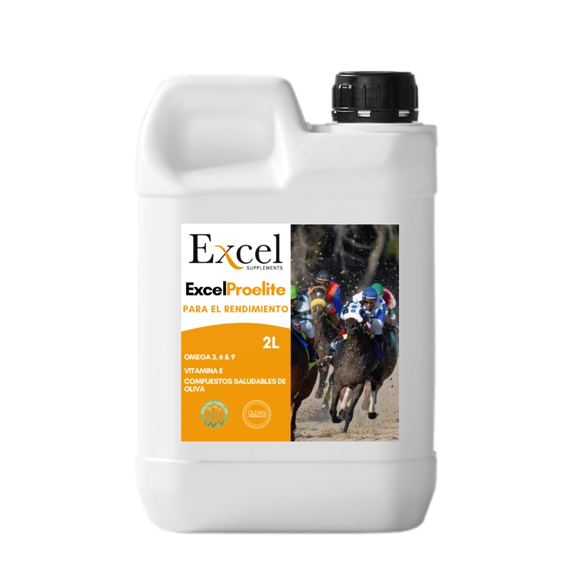 Excel SUPPLEMENTS ProElite | Suplemento de Aceite de Camelina |Caballos | Antioxidante | Antiinflamatorio | Natural 100% | Omegas 3, 6 y 9 | Desarrollo Muscular