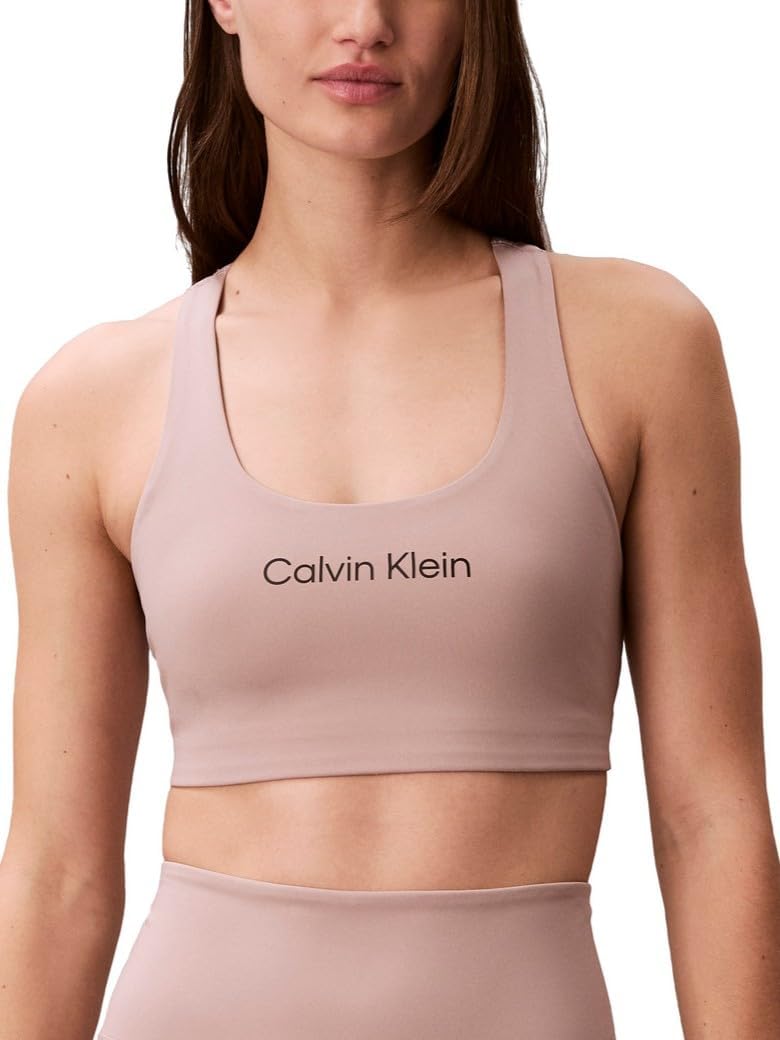 Calvin Klein Women's Performance Logo Medium Impact Sports Bra