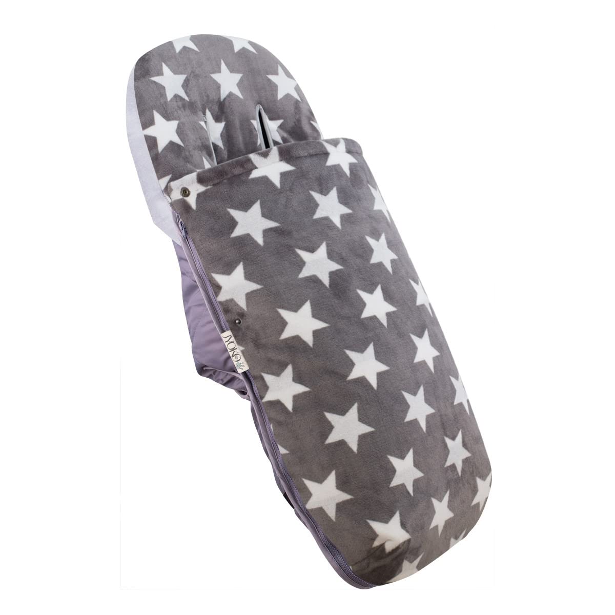JYOKO Kids Chancelière Universelle pour Poussette, Chancelière d'hiver Polaire pour Siège, Chancelière pour Landau de Bébé, Polaire Extra Douce (Nordic Scandi, Thermo Polaire)